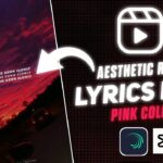 Aesthetic Lyrics Video Editing Pink Colour - Instagram Reels Aesthetic Video Editing - Edit For U