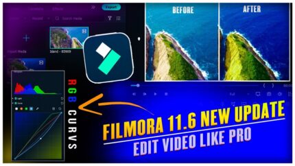Filmora 11.6 New Update - New RGB Curves Full Explain in Hindi - Colour Correction Tutorial Filmora