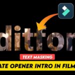 How to Edit Text Masking Intro in Filmora - Video Inside Text Filmora Tutorial
