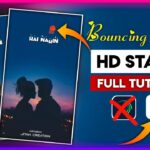 Smooth Text Animation Like Aftereffects - Bouncing Heart Effect Lyrics Editing - Hindi