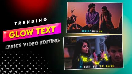 Trending Glowing Text Lyrics Video Editing - Glowing Text Effect in Filmora